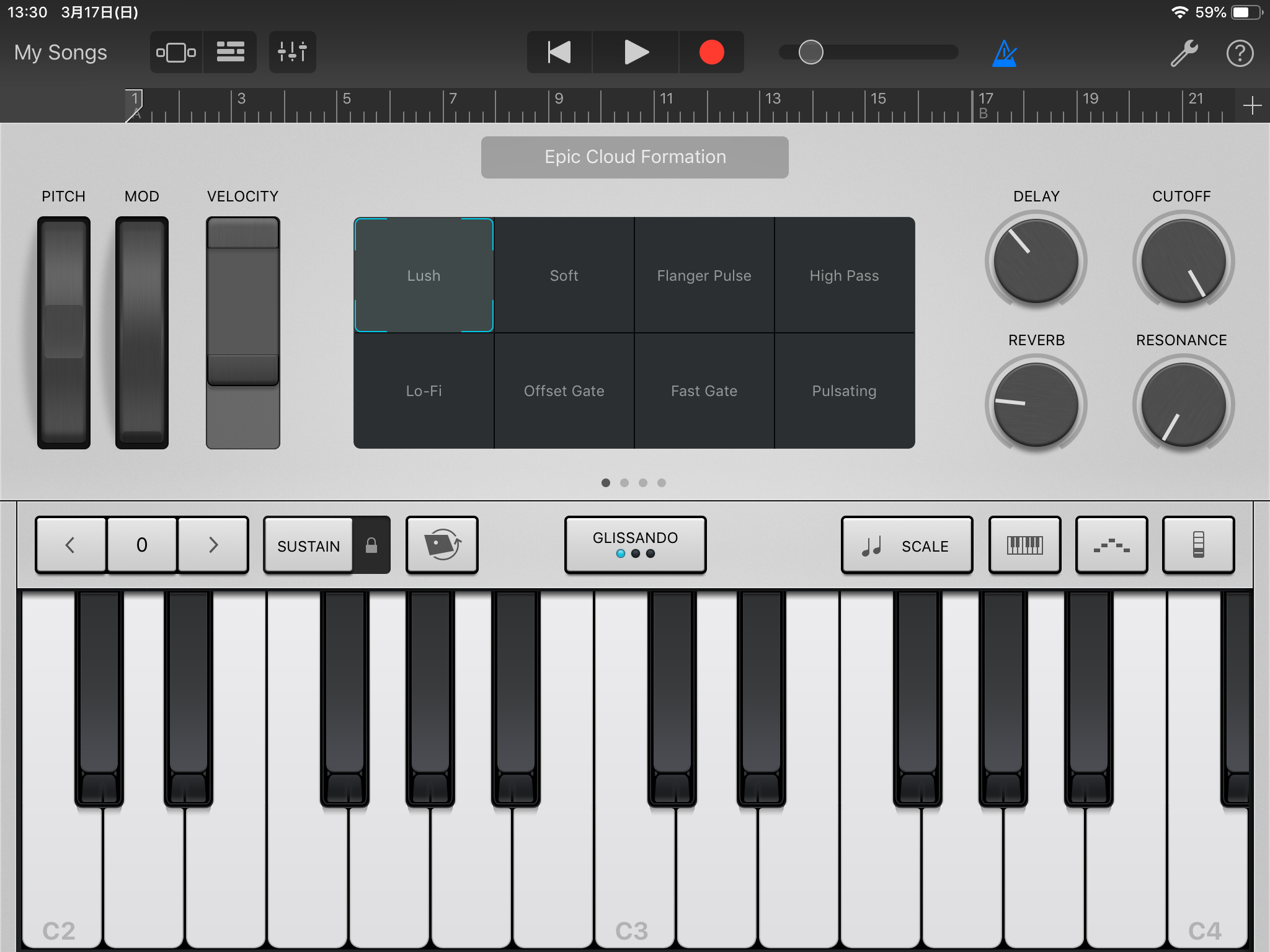 Garageband Ios版 の使い方 Smart Piano Alchemy ガレバンrocks